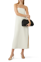 Cloud Pleated Leather Clutch